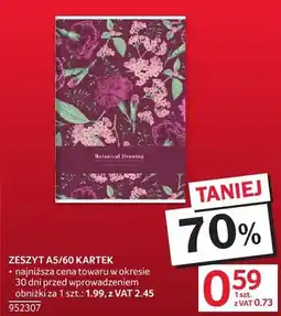Selgros Zeszyt A5/60 kartek oferta