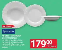 Selgros Komplet obiadowy 18 części Lubiana Maria oferta