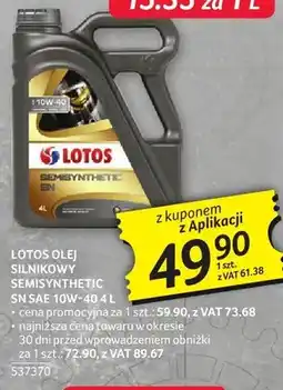 Selgros Olej silnikowy Lotos Semisynthetic SN SAE 10W-40 oferta