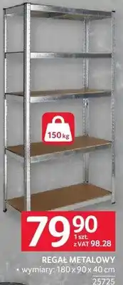 Selgros Regał metalowy 180x90x40cm 25725 oferta