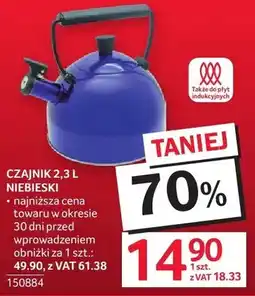 Selgros Czajnik 2,3l niebieski oferta