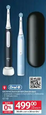 Selgros Szczoteczka elektryczna IO3 DUO Oral-B 921169 oferta