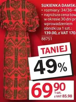 Selgros Sukienka damska rozmiary 34/36-46/48 oferta