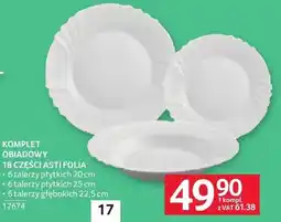 Selgros Komplet obiadowy 18 części Asti Folia oferta