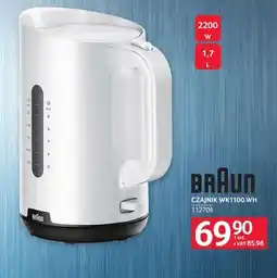 Selgros Czajnik WK1100.WH Braun 112706 oferta