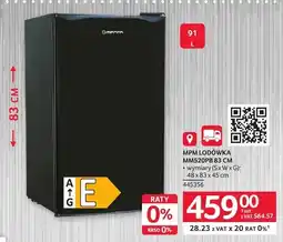 Selgros Lodówka MPM MM520PB 83cm 48x83x45cm oferta