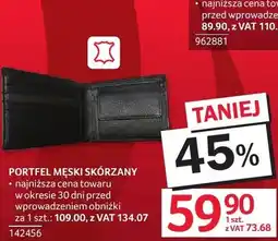 Selgros Portfel męski skórzany oferta