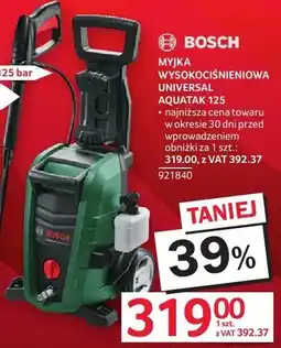Selgros Myjka wysokociśnieniowa Universal Aquatak 125 Bosch 921840 oferta