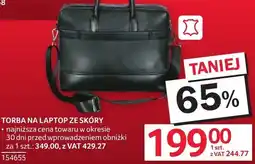 Selgros Torba na laptop ze skóry 7x30x38cm oferta