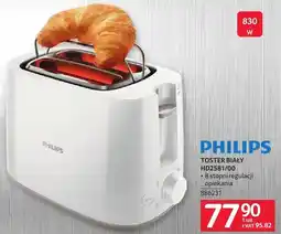 Selgros Toster biały Philips HD2581/00 8 stopni regulacji opiekania oferta