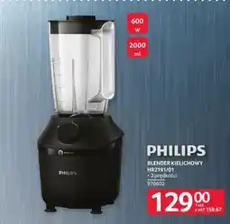 Selgros Blender kielichowy HR2191/01 Philips 970602 oferta