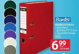 Selgros Segregator A4 Bantex szerokości grzbietu 7,5 i 5,5cm wszystkie rodzaje oferta