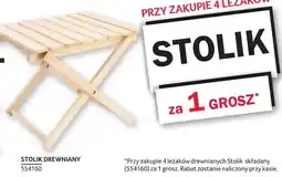 Selgros Stolik drewniany 554160 oferta