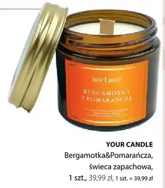 Świeca zapachowa Your Candle Bergamotka&Pomarańcza