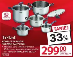 Selgros Komplet garnków 10 części Daily Cook Tefal oferta