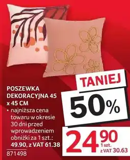 Selgros Poszewka dekoracyjna 45x45cm oferta
