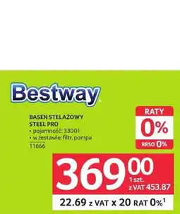 Selgros Basen stelażowy Steel Pro 11666 oferta