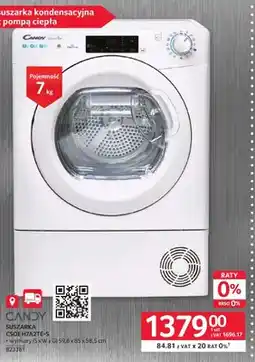 Selgros Suszarka Candy CSOE H7A2TE-S 59,6x85x58,5cm oferta