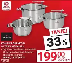Selgros Komplet garnków 6 części Visionary Zwieger oferta