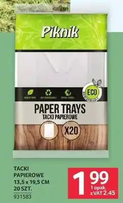 Selgros Tacki papierowe 13,5x19,5cm Piknik 931583 oferta