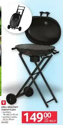 Selgros Grill węglowy turystyczny 18x86,5x43cm wymiary rusztu 54,5x38cm 644483 oferta