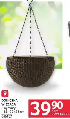 Selgros Doniczka wisząca 35x22x35cm 646167 oferta