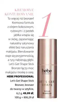Hebe Bronzer do twarzy w sztyfcie Let's Get Shape Stick Bronzer Hebe Professional oferta