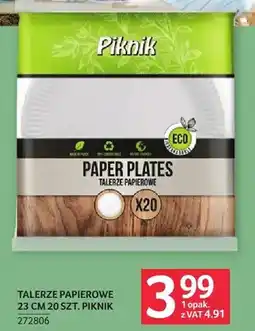Selgros Talerze papierowe 23cm Piknik 272806 oferta