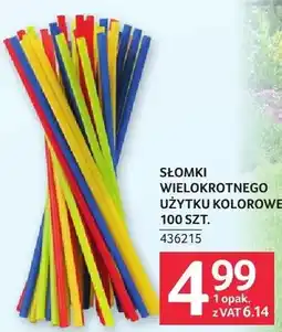 Selgros Słomki wielokrotnego użytku kolorowe 436215 oferta