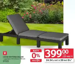 Selgros Leżak Daytona Deluxe 65x25,5x195cm 875428 oferta