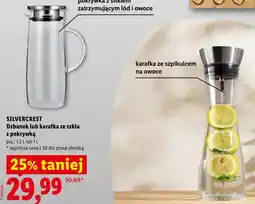 Lidl Karafka ze szkła z pokrywką SilverCrest oferta