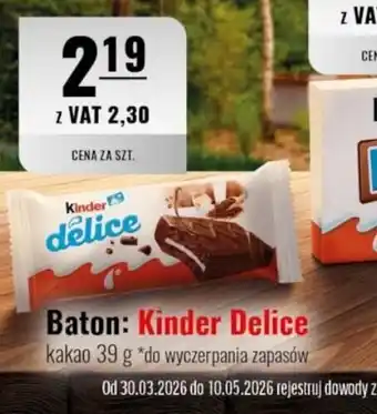 Eurocash Baton: Kinder Delice oferta