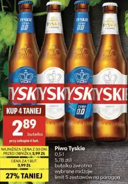 Delikatesy Centrum Piwo Tyskie oferta