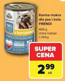 Carrefour Karma mokra dla psa i kota FRENDI oferta