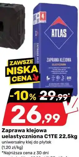 Bricomarche Zaprawa klejowa uelastyczniona C1TE 22,5kg ATLAS oferta