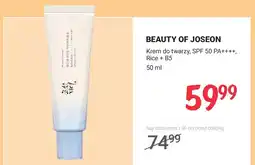 Rossmann Krem do twarzy Beauty of Joseon SPF 50 PA++++ Rice + B5 oferta