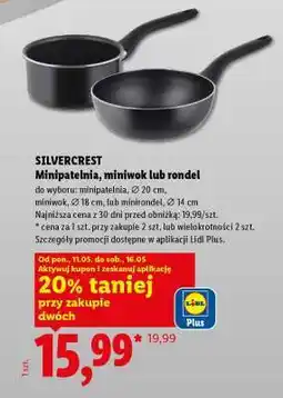 Lidl SILVERCREST Minipatelnie, miniwok lub rondel oferta