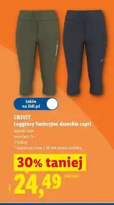 Lidl CRIVIT Legginsy funkcyjne damskie capri oferta
