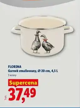 Lidl FLORINA Garnek emaliowany oferta