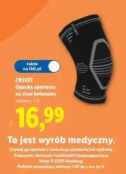 Lidl CRIVIT Opaska sportowa na staw kolanowy oferta