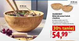 Lidl SILVERCREST Miska lub zestaw 2 misek z bambusa oferta