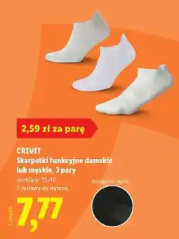 Lidl CRIVIT Skarpetki funkcyjne damskie lub męskie, 3 pary oferta