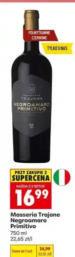 Biedronka Masseria Trajone Negroamaro Primitivo oferta