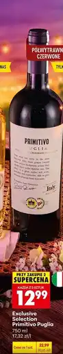 Biedronka Exclusive Selection Primitivo Puglia oferta