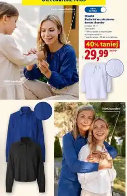 Lidl ESMARA Bluzka lub koszula damska oferta