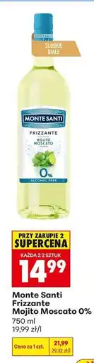 Biedronka Monte Santi Frizzante Mojito Moscato 0% oferta