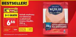 Biedronka Schab wędzony na wiśniowo w plastrach Kraina Wędlin , 250 g oferta