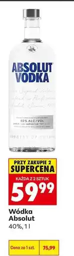 Biedronka Wódka Absolut oferta