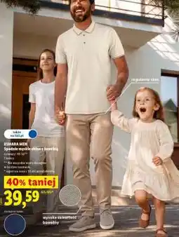 Lidl ESMARA MEN Spodnie męskie chino z bawełną oferta