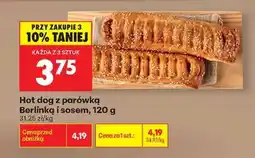 Biedronka Hot dog z parówką Berlinką i sosem , 120 g oferta